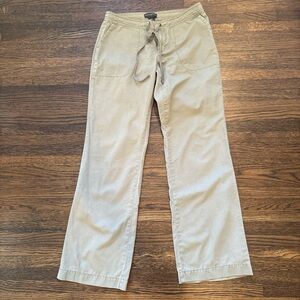 Banana Republic Olive Green/Khaki Drawstring Trousers